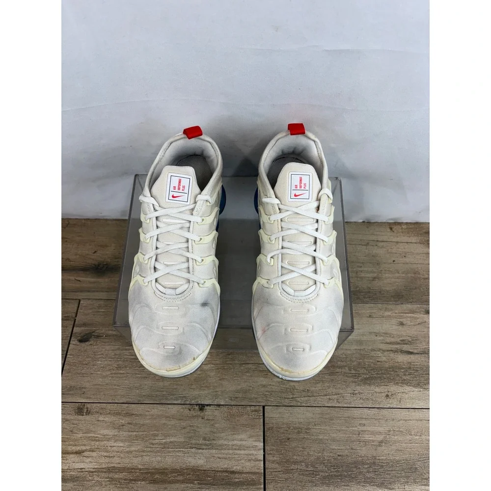 Nike Air VaporMax Plus Sail University Red Blue Men 9 DV2119-100
